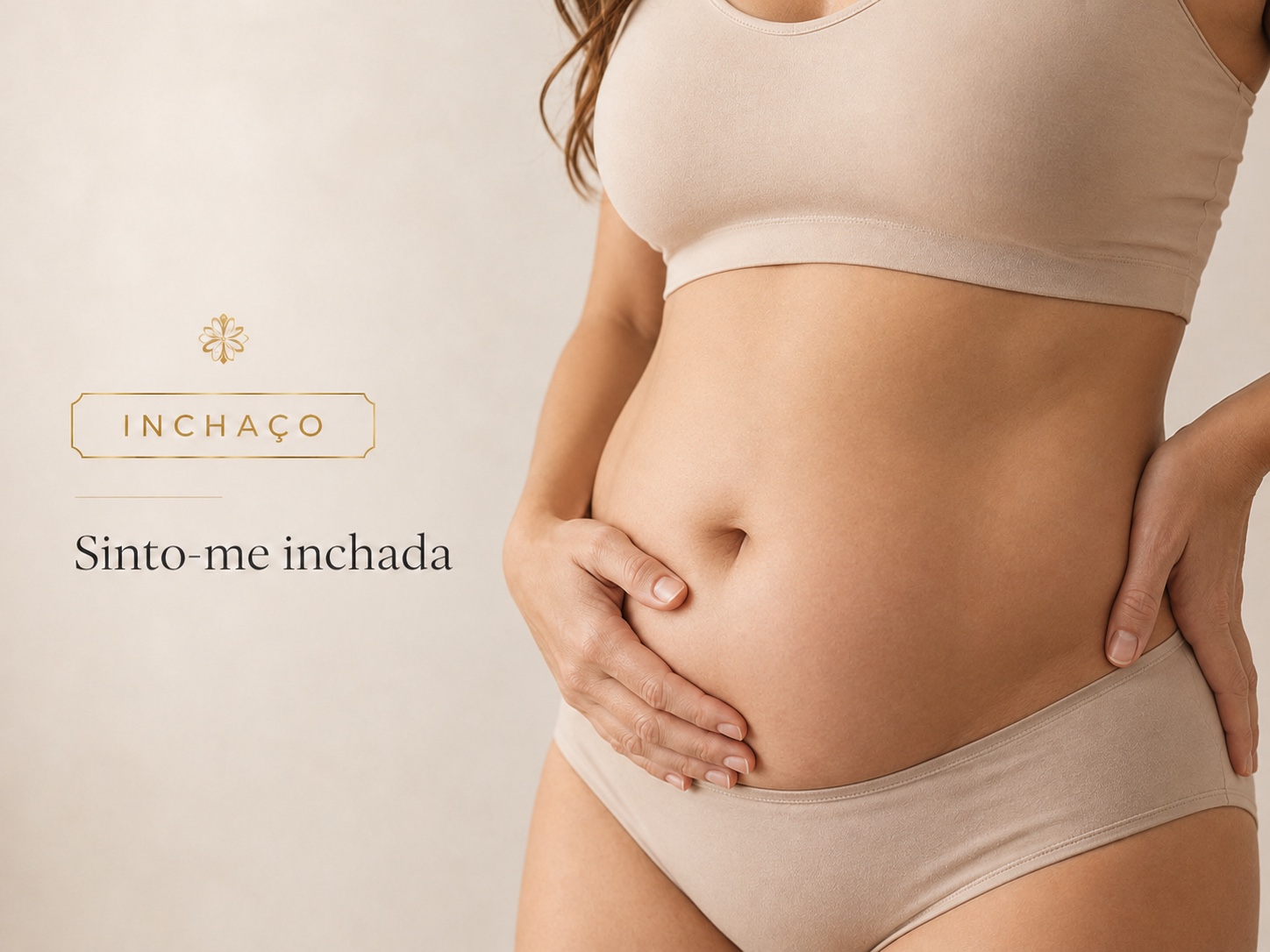 Mulher com barriga inchada — Detox Stop